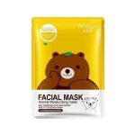 ماسک صورت ورقه‌ای چای سبز بیوآکوا (طرح خرس)