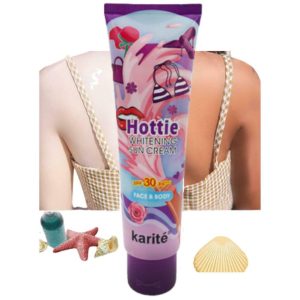 کرم ضدآفتاب و سفید کننده کاریته karite مدل hottie