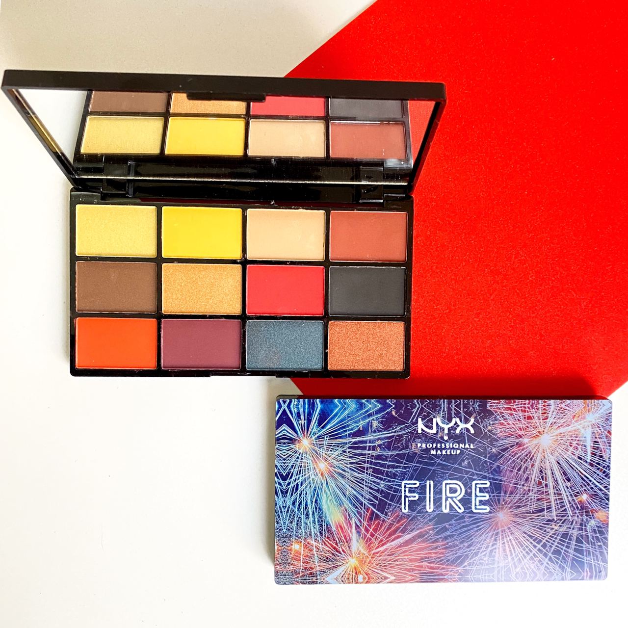 سایه چشم ۱۲ رنگ NYX مدل FIRE
