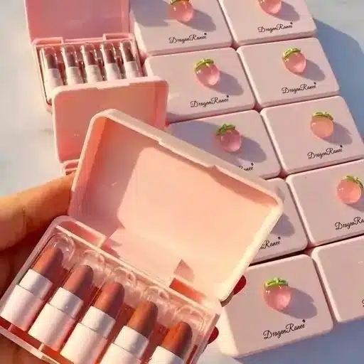 رژ لب جامد دراگون رانی مدل هلو بسته 5 عددی - تصویر 5